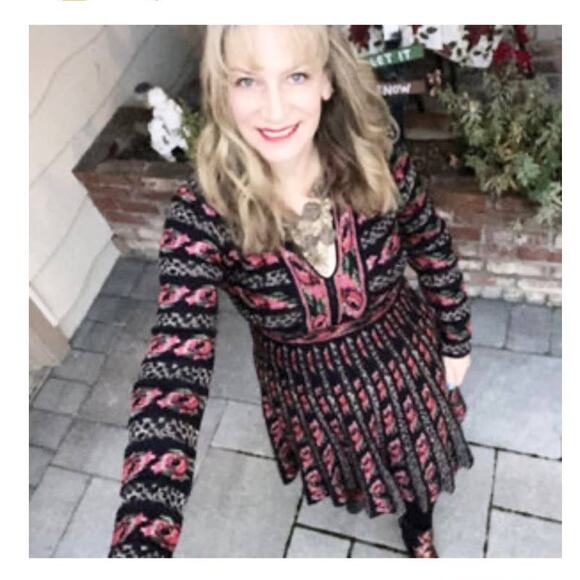 Anthropologie Cecilia Prado Emi Midi Floral Sweater Dress XS - Picture 11 of 15